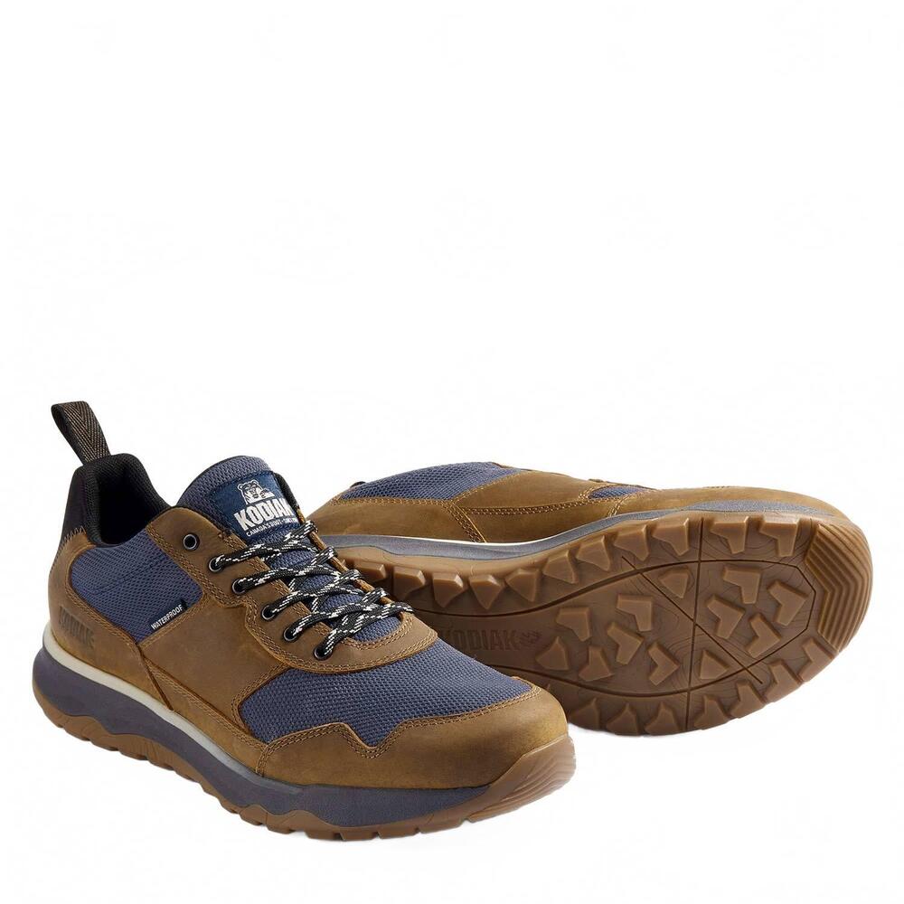 NEW KODIAK men's skogan low waterproof hiker boots in gold/blue